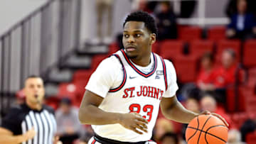 St. John's basketball wing Montez Mathis (Photo by Steven Ryan/Getty Images)