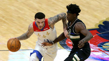 Lonzo Ball #2 of the New Orleans Pelicans (Photo by Sean Gardner/Getty Images)