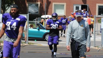 Minnesota Vikings running back C.J. Ham at training camp in Mankato, Minnesota - (photo by Dominique Clare and published with express consent)