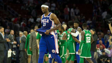 PHILADELPHIA, PA - OCTOBER 20: Joel Embiid