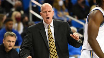 LOS ANGELES, CA - DECEMBER 01: Head coach Tad Boyle of the Colorado Buffaloes on the sideline during the game against the UCLA Bruins at UCLA Pauley Pavilion on December 1, 2021 in Los Angeles, California. (Photo by Jayne Kamin-Oncea/Getty Images)