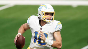 Los Angeles Chargers quarterback Justin Herbert (Photo Credit: Kirby Lee-USA TODAY Sports)
