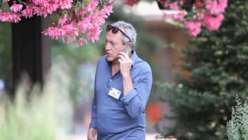 SUN VALLEY, ID - JULY 09: Nassef Sawiris, chief executive officer of Orascom Construction Industries, attends the Allen & Company Sun Valley Conference on July 9, 2014 in Sun Valley, Idaho. Many of the worlds wealthiest and most powerful business people from media, finance, and technology attend the annual week-long conference which is in its 32nd year. (Photo by Scott Olson/Getty Images)
