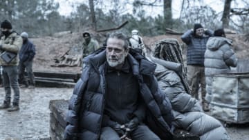 BTS, Jeffrey Dean Morgan as Negan - The Walking Dead _ Season 11, Episode 21 - Photo Credit: Jace Downs/AMC