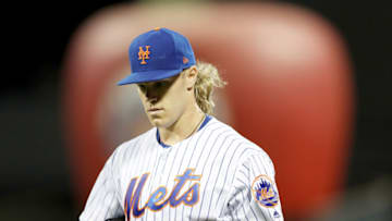 While many fans view Syndergaard as a solid rotation piece, his distrust of Ramos' game calling is a shortcoming for the Mets. Photo by Elsa/Getty Images.