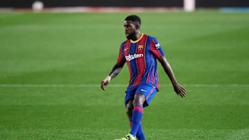 Samuel Umtiti of Barcelona (Photo by Alex Caparros/Getty Images)