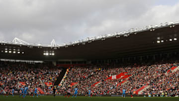 SOUTHAMPTON, ENGLAND - OCTOBER 18: General view of the St Marys Stadium during the Barclays Premier League match between Southampton and Sunderland at St Mary's Stadium on October 18, 2014 in Southampton, England. (Photo by Steve Bardens/Getty Images)