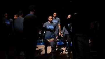 PHILADELPHIA, PA - MARCH 5: D.J. Augustin #14 of the Orlando Magic gets introduced before the game against the Philadelphia 76ers on March 5, 2019 at the Wells Fargo Center in Philadelphia, Pennsylvania NOTE TO USER: User expressly acknowledges and agrees that, by downloading and/or using this Photograph, user is consenting to the terms and conditions of the Getty Images License Agreement. Mandatory Copyright Notice: Copyright 2019 NBAE (Photo by Jesse D. Garrabrant/NBAE via Getty Images)
