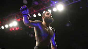INGLEWOOD, CA - DECEMBER 29: Michael Chiesa celebrates after defeating Carlos Condit in their welterweight bout during the UFC 232 event inside The Forum on December 29, 2018 in Inglewood, California. (Photo by Christian Petersen/Zuffa LLC/Zuffa LLC via Getty Images)