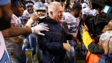 Mack Brown, North Carolina football (Photo by Andy Mead/ISI Photos/Getty Images)