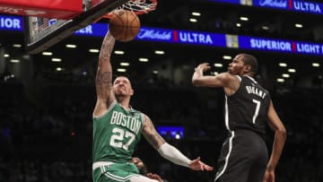 The Boston Celtics look to sweep the Brooklyn Nets on Monday night at the Barclays Center in Game 4 of the Eastern Conference No. 2-No. 7 matchup. Mandatory Credit: Wendell Cruz-USA TODAY Sports