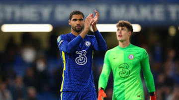 LONDON, ENGLAND - SEPTEMBER 22: Ruben Loftus-Cheek of Chelsea acknowledges the crowd after the Carabao Cup Third Round match between Chelsea and Aston Villa at Stamford Bridge on September 22, 2021 in London, England. (Photo by Craig Mercer/MB Media/Getty Images)