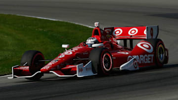 LEXINGTON, OH - AUGUST 03: Scott Dixon of New Zealand drives the #9 Target Chip Ganassi Racing Dallara Chevrolet during the Verizon IndyCar Series Honda Indy 200 at Mid-Ohio Sports Car Course on August 3, 2014 in Lexington, Ohio. (Photo by Chris Trotman/Getty Images)