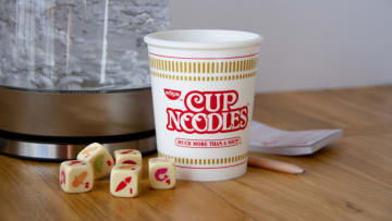 YAHTZEE Cup Noodles game, photo provided by The Op