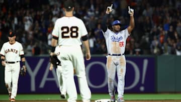 SAN FRANCISCO, CA - SEPTEMBER 12: Yasiel Puig (Photo by Ezra Shaw/Getty Images)