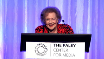 BEVERLY HILLS, CA - OCTOBER 12: Actress Betty White speaks at Paley Honors in Hollywood: A Gala Celebrating Women in Television at the Beverly Wilshire Four Seasons Hotel on October 12, 2017 in Beverly Hills, California. (Photo by David Livingston/Getty Images)