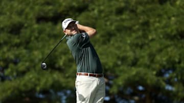 HONOLULU, HAWAII - JANUARY 14: Bill Haas of the United States plays his shot from the second tee during the first round of the Sony Open in Hawaii at the Waialae Country Club on January 14, 2021 in Honolulu, Hawaii. (Photo by Gregory Shamus/Getty Images)