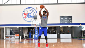CAMDEN, NJ - SEPTEMBER 27: Joel Embiid