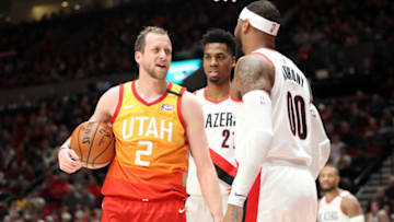Carmelo Anthony, Portland Trail-Blazers. Joe Ingles, Utah Jazz. (Photo by Abbie Parr/Getty Images)