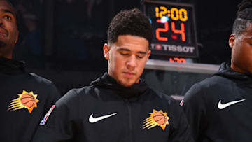 Phoenix Suns Devin Booker (Photo by Andrew D. Bernstein/NBAE via Getty Images)