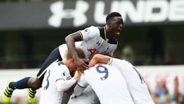LONDON, ENGLAND - AUGUST 27: Victor Wanyama of Tottenham Hotspur celebrates his sides first goal during the Premier League match between Tottenham Hotspur and Liverpool at White Hart Lane on August 27, 2016 in London, England. (Photo by Julian Finney/Getty Images)