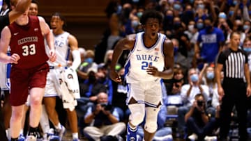 Duke basketball forward AJ Griffin (Photo by Lance King/Getty Images)