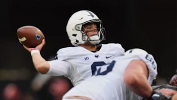 COLUMBUS, OH - OCTOBER 28: Quarterback Trace McSorley #9 of the Penn State Nittany Lions passes in the second quarter against the Ohio State Buckeyes at Ohio Stadium on October 28, 2017 in Columbus, Ohio. (Photo by Jamie Sabau/Getty Images)