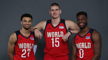 NEW ORLEANS, LA - FEBRUARY 17: (L-R) Jamal Murray