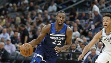 SAN ANTONIO,TX - OCTOBER 18: Andrew Wiggins (Photo by Ronald Cortes/Getty Images)