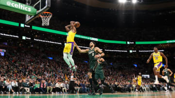 Lake Show Life's Jason Reed came up with a trade proposal that would send a benched Lakers starter to the Boston Celtics for picks and salary filler Mandatory Credit: Paul Rutherford-USA TODAY Sports
