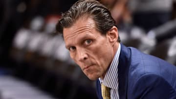 SALT LAKE CITY, UT - MAY 06: Head coach Quin Snyder of the Utah Jazz looks on prior to their game against the Houston Rockets in Game Four of Round Two of the 2018 NBA Playoffs at Vivint Smart Home Arena on May 6, 2018 in Salt Lake City, Utah. (Photo by Gene Sweeney Jr./Getty Images)