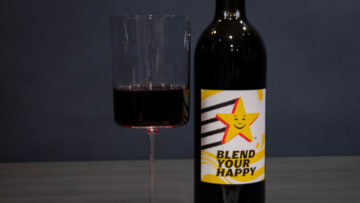 Carl’s Jr A.1.Double Cheeseburger and Knocking Wine pairing, photo provided by Carl's Jr