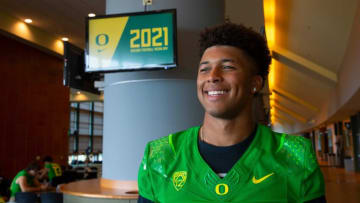 Auburn footballOregon quarterback Robby Ashford joins the Oregon Media Day as the 2021 season begins.Eug 080321 Uo Media Day 07
