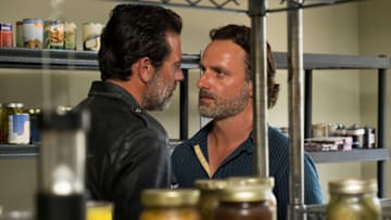 Rick Grimes (Andrew Lincoln) and Negan (Jeffrey Dean Morgan) in Episode 4Photo by Gene Page/AMC