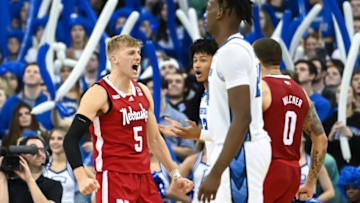 Nebraska Cornhuskers guard Sam Griesel (5). Mandatory Credit: Steven Branscombe-USA TODAY Sports