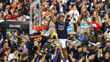 MINNEAPOLIS, MINNESOTA - APRIL 08: Braxton Key #2 of the Virginia Cavaliers celebrates after defeating the Texas Tech Red Raiders in the 2019 NCAA men's Final Four National Championship game at U.S. Bank Stadium on April 08, 2019 in Minneapolis, Minnesota. (Photo by Matt Marriott/NCAA Photos via Getty Images)