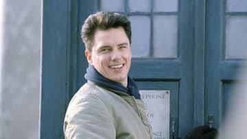 While his return was a glorious surprise, we sadly won't be seeing Captain Jack again in this series, at least.Image obtained from BBC Press