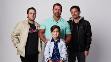 TORONTO, ON - SEPTEMBER 09: Filmmaker Billy Corben, Porter Fischer, Bryan Blanco and producer Alfred Spellman from the film 'Screwball' pose for a portrait during the 2018 Toronto International Film Festival at Intercontinental Hotel on September 9, 2018 in Toronto, Canada. (Photo by Gareth Cattermole/Getty Images)