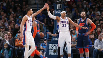 Ben Simmons, Tobias Harris | Philadelphia 76ers (Photo by Zach Beeker/NBAE via Getty Images)