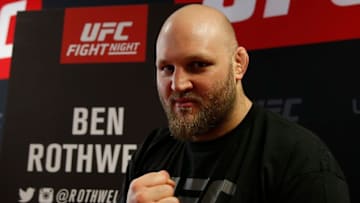 ZAGREB, CROATIA - APRIL 07: Ben Rothwell speaks to the media during the Ultimate Media Day at the Arena Zagreb on April 7, 2016 in Zagreb, Croatia. (Photo by Srdjan Stevanovic/Zuffa LLC/Zuffa LLC via Getty Images)