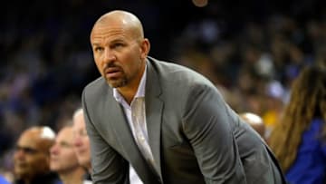 OAKLAND, CA - MARCH 18: Head coach Jason Kidd of the Milwaukee Bucks watches from the bench during the game against the Golden State Warriors at ORACLE Arena on March 18, 2017 in Oakland, California. (Photo by Jamie Squire/Getty Images)