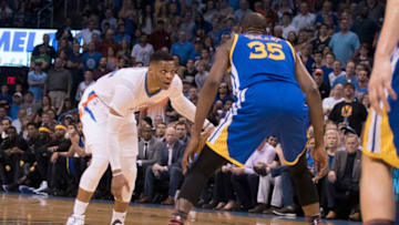 OKLAHOMA CITY, OK - FEBRUARY 11: Russell Westbrook