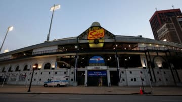 BUFFALO, NY - SEPTEMBER 25: A general view of Sahlen Field during a game between the Toronto Blue Jays and the Baltimore Orioles on September 25, 2020 in Buffalo, New York. The Blue Jays are the home team due to the Canadian government"u2019s policy on COVID-19, which prevents them from playing in their home stadium in Canada. Blue Jays beat the Orioles 10 to 5. (Photo by Timothy T Ludwig/Getty Images)