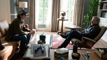 The Patient -- “The Patient” is a psychological thriller from the minds of Joel Fields and Joe Weisberg (“The Americans”) about a therapist, “Alan Strauss” (Steve Carell), who's held prisoner by a patient, “Sam Fortner” (Domhnall Gleeson), who reveals himself to be a serial killer. Sam has an unusual therapeutic demand for Alan: curb his homicidal urges. Sam Fortner (Domhnall Gleeson) and Alan Strauss (Steve Carell), shown. (Photo by: Suzanne Tenner/FX)