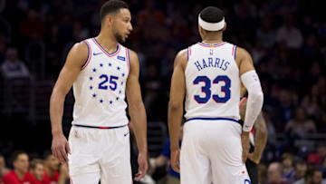 Ben Simmons, Tobias Harris | Philadelphia 76ers (Photo by Mitchell Leff/Getty Images)