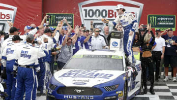 TALLADEGA, ALABAMA - OCTOBER 14: Ryan Blaney, driver of the #12 Dent Wizard Ford (Photo by Brian Lawdermilk/Getty Images)
