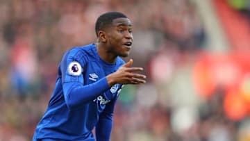 SOUTHAMPTON, ENGLAND - NOVEMBER 26: Ademola Lookman of Everton during the Premier League match between Southampton and Everton at St Mary's Stadium on November 26, 2017 in Southampton, England. (Photo by Catherine Ivill/Getty Images)