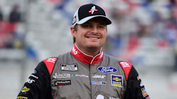 BRISTOL, TENNESSEE - SEPTEMBER 19: Cole Custer, driver of the #41 HaasTooling.com/Autodesk Ford, waits on the grid prior to the NASCAR Cup Series Bass Pro Shops Night Race at Bristol Motor Speedway on September 19, 2020 in Bristol, Tennessee. (Photo by Jared C. Tilton/Getty Images)