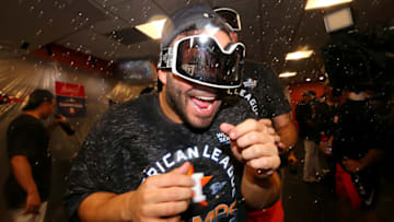 Houston Astros infielder Jose Altuve (Photo by Alex Trautwig/MLB Photosvia Getty Images)