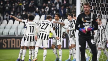 TURIN, ITALY - MARCH 06: Alvaro Morata of Juventus FC celebrates a goal during the Serie A match between Juventus and Spezia Calcio at Allianz Stadium on March 6, 2022 in Turin, Italy. (Photo by Stefano Guidi/Getty Images)